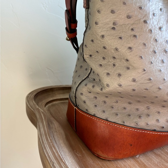Dooney & Bourke Ostrich Leather Chelsea Tote Bag - Picture 3 of 10